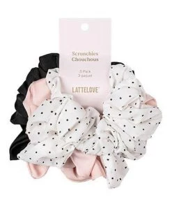 Accessories Latte Love Scrunchies - 3 Pack