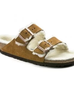 Birkenstock Arizona Mink Shearling Sandal - Regular