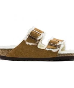 Birkenstock Arizona Mink Shearling Sandal - Regular