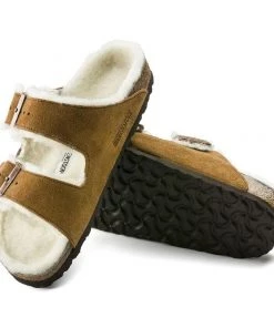 Birkenstock Arizona Mink Shearling Sandal - Regular