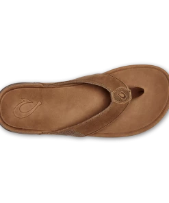 OluKai Men's Tuahine Leather Beach Sandals