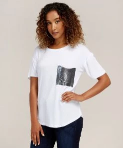 Dex Sequin Pocket Tee * Last Chance