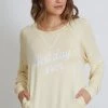 Good HYOUman Women's Brooke - Best Day Ever Retro Long Sleeve Top * Last Chance