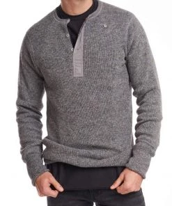 Stanfields Men's Heritage Fleece Lined Heavy Weight Wool Henley