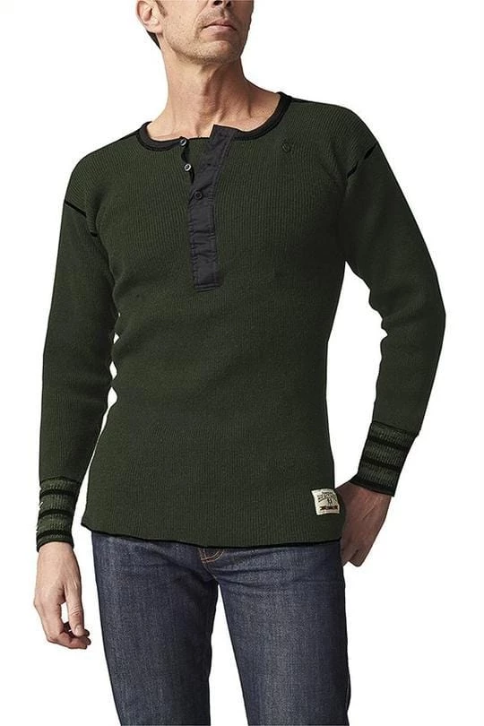 Stanfields Men's Heritage Wool Henley 5 Stanfields Men's Heritage Wool Henley