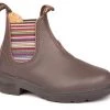 Blundstone 1413 - Kids Boot - Brown With Striped Elastic Footwear 2 Blundstone 1413 - Kids Boot - Brown With Striped Elastic Footwear