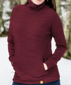 Take It Outside Women's Mockneck Merino Two-Layer Top