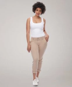 Yoga Jeans Malia Relaxed Classic Rise Slim Jean - Sandcastle