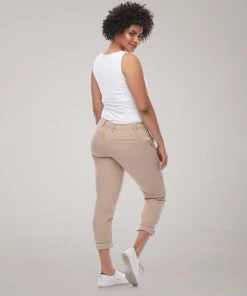 Yoga Jeans Malia Relaxed Classic Rise Slim Jean - Sandcastle