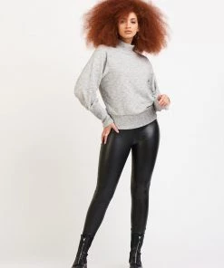 Dex Women's High Waisted Faux Leather Legging