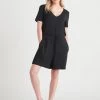 Dex V-Neck Romper With Drawstring Women