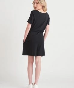 Dex V-Neck Romper With Drawstring Women