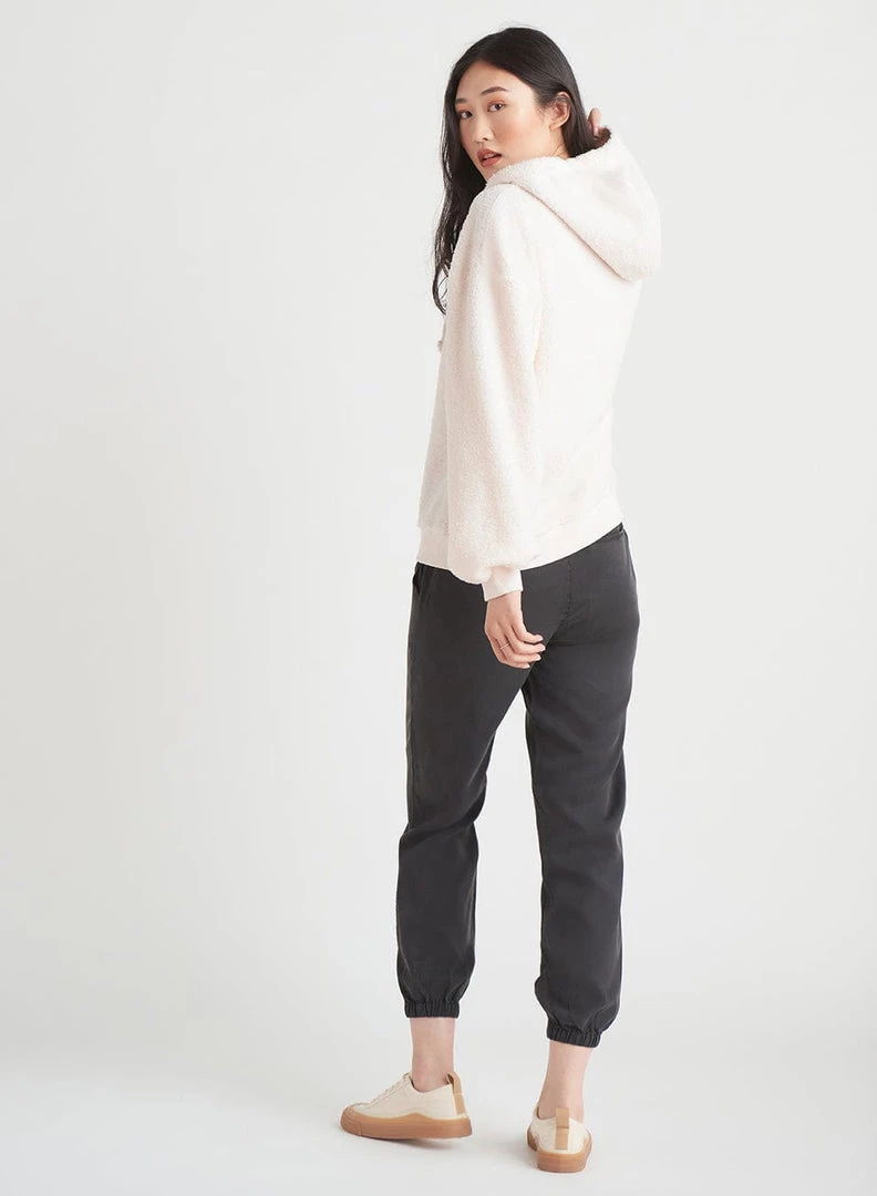 Women Dex Long Sleeve Sherpa Hoodie With Henley Neckline 5 Women Dex Long Sleeve Sherpa Hoodie With Henley Neckline