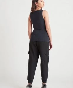 Black Tape_ Black Tape Square Neck Tank