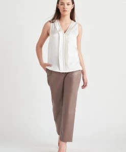 Black Tape_ Women Black Tape Mixed Media Top