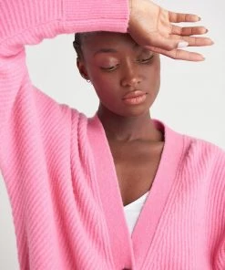 Dex Long Sleeve Oversized Drop Shoulder Cardigan Women