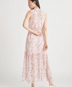 Dex Sleeveless Floral Print Midi Dress