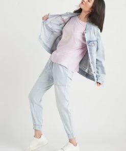 Dex Long Sleeve Oversized Denim Jacket Women's Outerwear 7 Dex Long Sleeve Oversized Denim Jacket Women's Outerwear