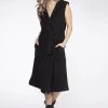Black Tape_ Black Tape Women's Sleeveless Buttoned Waistcoat Dress