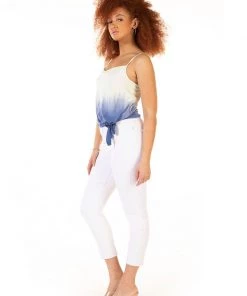 Women Dex Sleeveless Dip Dye Side Tie Cami * Last Chance