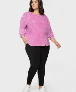 Dex Plus Waffle Knit Top