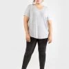 Dex Plus Soft Heather Knit Top Women