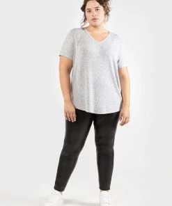 Dex Plus Soft Heather Knit Top Women