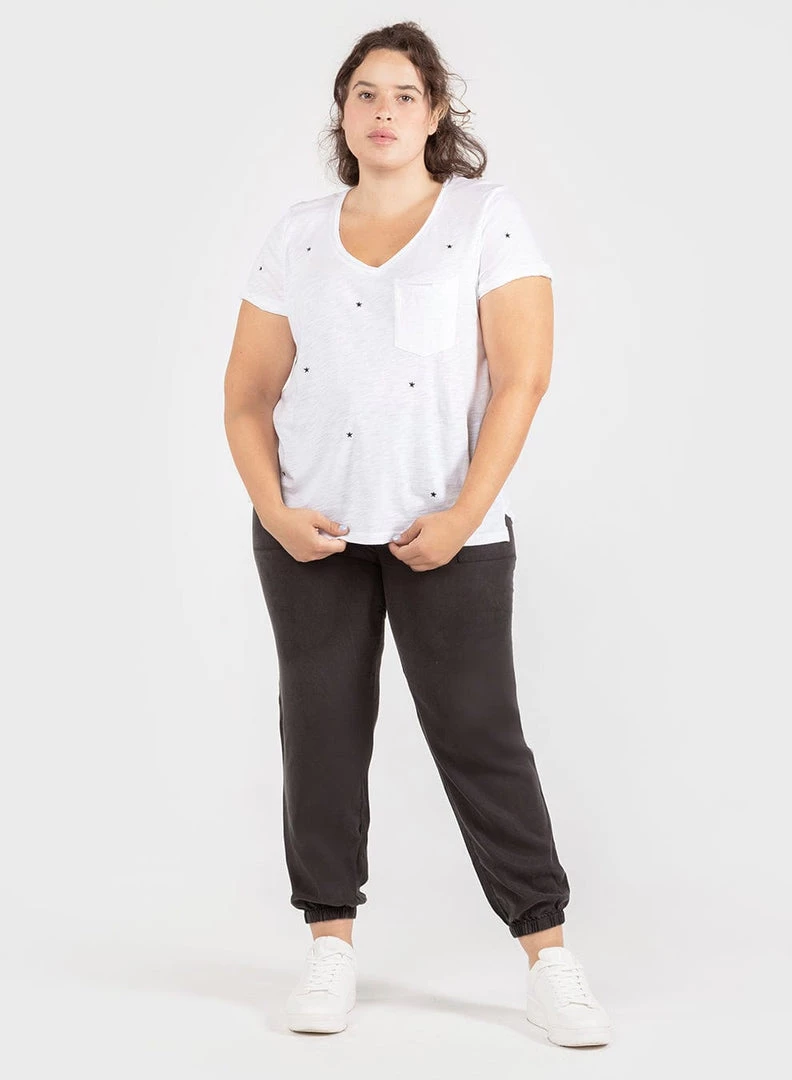 Women Dex Plus Tee With Star Embroidery 3 Women Dex Plus Tee With Star Embroidery