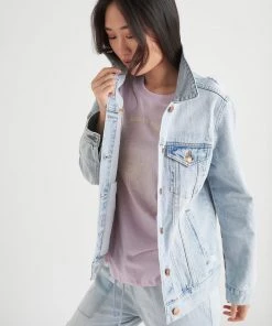 Dex Long Sleeve Oversized Denim Jacket Women's Outerwear