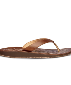 OluKai Women's Panioli Leather Beach Sandals