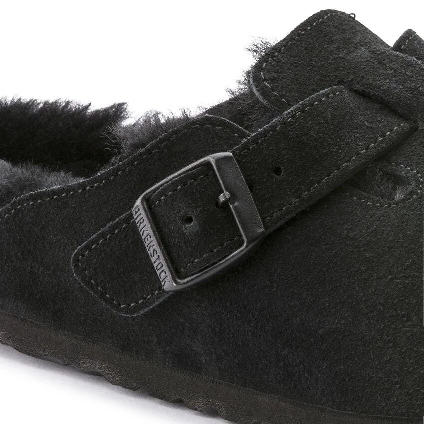 Birkenstock Boston Shearling Black Clog - Regular 7 Birkenstock Boston Shearling Black Clog - Regular