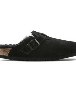 Birkenstock Boston Shearling Black Clog - Regular