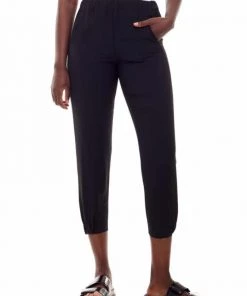 Tyler Madison Keira Ruched Silk Jogger Pant