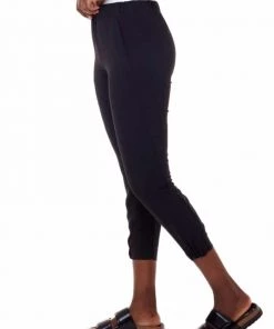 Tyler Madison Keira Ruched Silk Jogger Pant