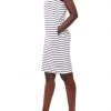 Tyler Madison Beyonce Striped Racerback Dress