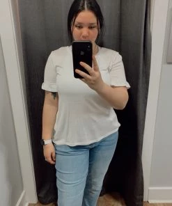 Tribal Short Sleeve Top With Frill * Last Chance