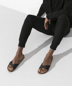 Birkenstock Madrid Black Birko-Flor Sandal - Narrow