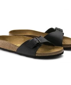 Birkenstock Madrid Black Birko-Flor Sandal - Narrow