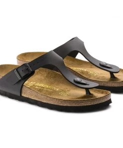 Birkenstock Gizeh Black Birko-Flor Sandals - Regular 13 Birkenstock Gizeh Black Birko-Flor Sandals - Regular