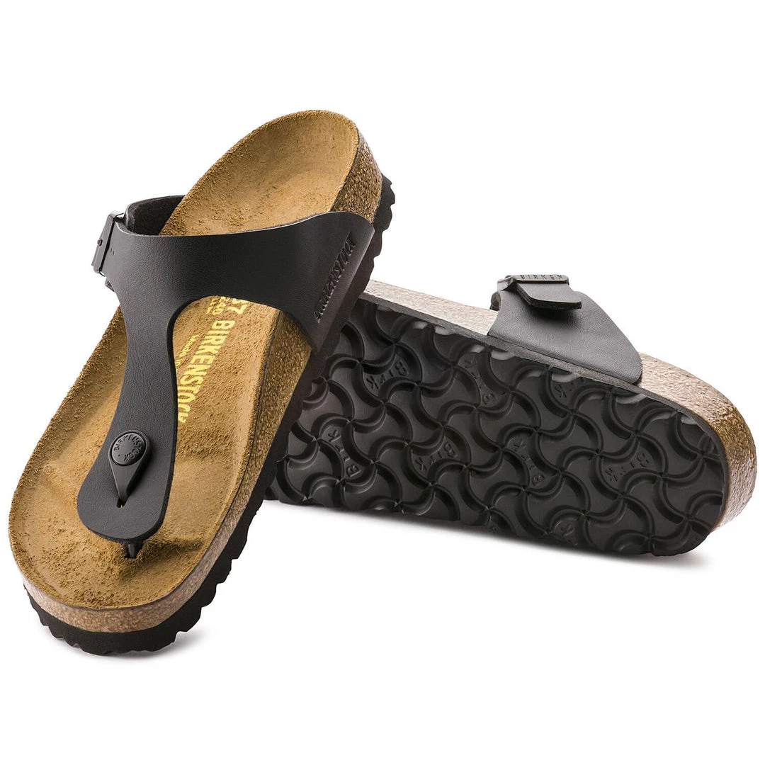 Birkenstock Gizeh Black Birko-Flor Sandals - Regular 4 Birkenstock Gizeh Black Birko-Flor Sandals - Regular