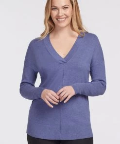 Tribal Women's LS V-Neck Sweater