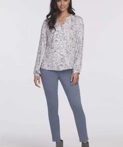 Tribal Women's Pull On Ankle Pant With Front Yorke