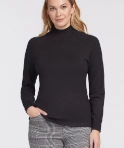 Tribal Honeycomb Mock Neck Sweater