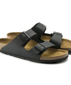 Birkenstock Arizona Black Birko-Flor Sandals - Regular 13 Birkenstock Arizona Black Birko-Flor Sandals - Regular