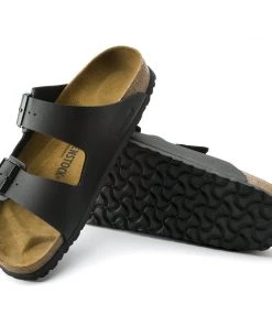 Birkenstock Arizona Black Birko-Flor Sandals - Regular