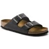 Birkenstock Arizona Black Oiled Leather Sandals - Regular 2 Birkenstock Arizona Black Oiled Leather Sandals - Regular