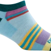 Darn Tough Women's Modern Stripe No Show Light Sock 2 Darn Tough Women's Modern Stripe No Show Light Sock