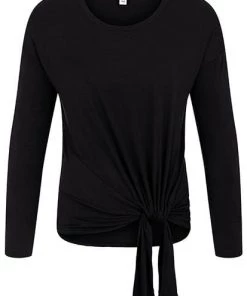 Tribal Long Sleeve Top With Adjustable Knot