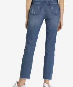 Tribal 5 Pocket Stepped Hem With Side Tape Pant