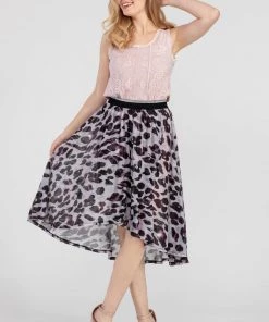 Tribal Women's High/Low Faux Wrap Skirt * Last Chance